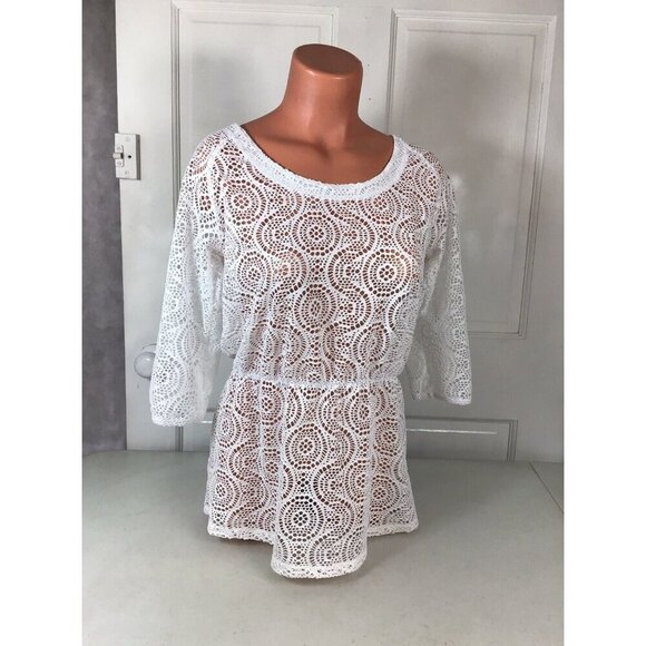 Exofficio Lace Blouse Top Womens Small - Picture 1 of 5